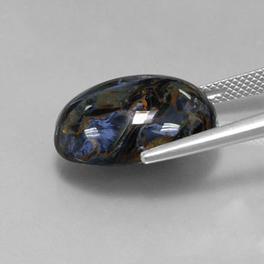 13.01克拉天然彼得赛特，椭圆形切割，不透明