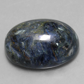 12.62克拉天然多色彼得石，椭圆形切割，17.9×13.1毫米，不透明