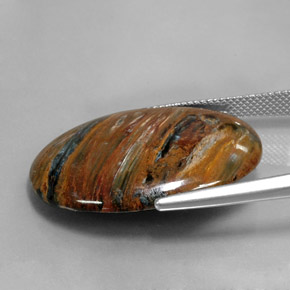 21.99克拉天然彼得赛特，椭圆形切割，不透明