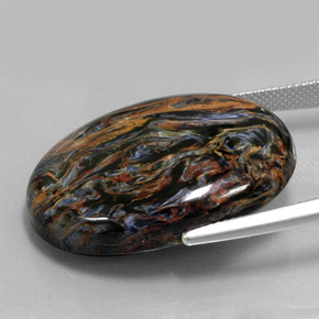 36.77克拉天然彼得赛特，椭圆形切割，不透明