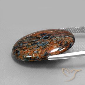 26.24克拉天然彼得赛特，椭圆形切割，不透明