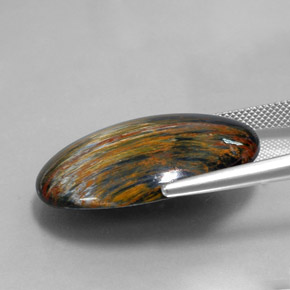 28.90克拉天然彼得赛特，椭圆形切割，不透明