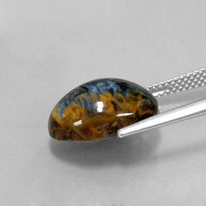 6.03克拉天然彼得赛特，椭圆形切割，不透明