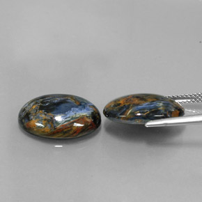 克拉天然彼得赛特，椭圆形切割，不透明