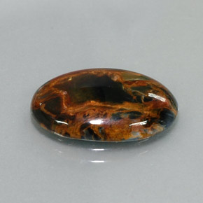 5.53克拉天然多色彼得石，椭圆形切割，18×13.1毫米，不透明