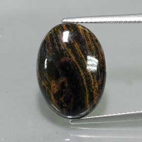 8.24克拉天然多色彼得石，椭圆形切割，18.1×13.2毫米，不透明