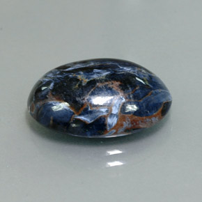 9.37克拉天然多色彼得石，椭圆形切割，17.9×13.2毫米，不透明