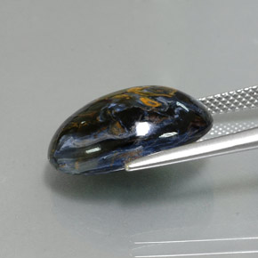 9.96克拉天然多色彼得石，椭圆形切割，17.6×13.2毫米，不透明