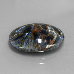 7.50克拉天然多色彼得石，椭圆形切割，18.3×13.5毫米，不透明