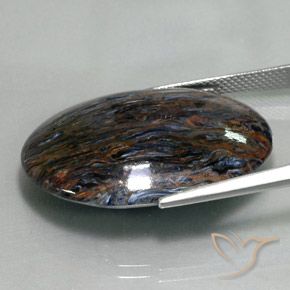 25.84克拉天然彼得赛特，椭圆形，不透明