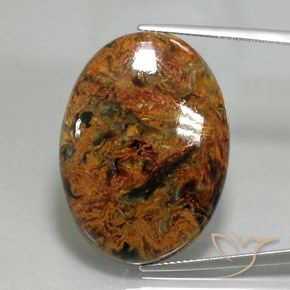 28.14ct 天然 彩色 彼得赛特, 椭圆形, 不透明