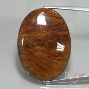 27.20ct 天然 彩色 彼得赛特, 椭圆形, 不透明