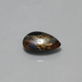 2.07克拉天然多色彼得石，梨形，10.6×7.2毫米，不透明