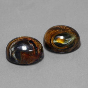 克拉天然彼得赛特，椭圆形切割，不透明