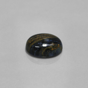 3.33克拉天然多色彼得石，椭圆形切割，11.1×8.9毫米，不透明