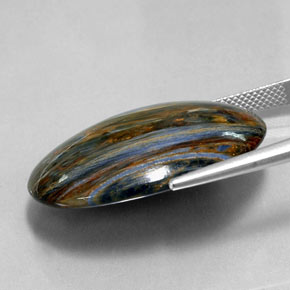 30.29克拉天然彼得赛特，椭圆形切割，不透明