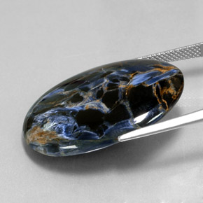 21.39克拉天然彼得石，椭圆形切割，不透明