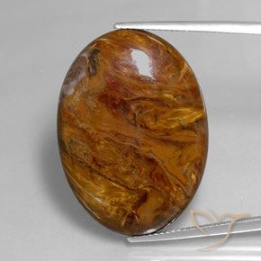 30.70ct 天然 彩色 彼得赛特, 椭圆形, 不透明