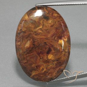 27.33ct 天然 彩色 彼得赛特, 椭圆形, 不透明