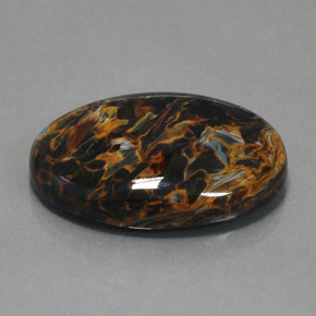 36.58克拉天然彼得石，椭圆形切割，30.2×22.2毫米，不透明