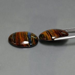 克拉天然彼得赛特，椭圆形切割，不透明