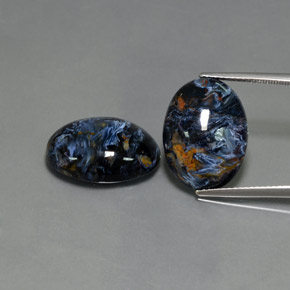 克拉天然彼得赛特，椭圆形切割，不透明