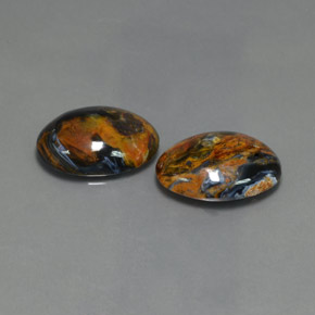 天然彼得石，椭圆形切割，15.9×12.1毫米，不透明