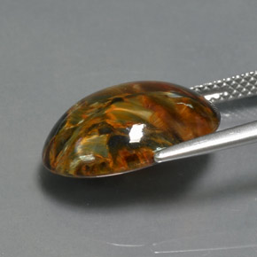 7.00克拉天然彼得赛特，椭圆形切割，不透明