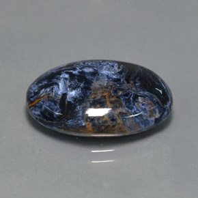 10.42克拉天然多色彼得石，椭圆形切割，20×15毫米，不透明