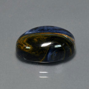 12.27克拉天然多色彼得石，椭圆形切割，18.1×13.2毫米，不透明