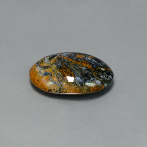 7.33克拉天然多色彼得石，椭圆形切割，17.6×13.1毫米，不透明