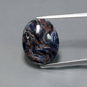 7.11克拉天然彼得赛特，椭圆形切割，不透明