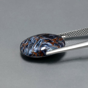 7.11克拉天然彼得赛特，椭圆形切割，不透明