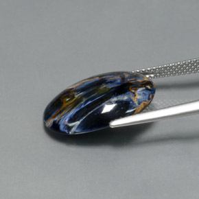 6.54克拉天然彼得赛特，椭圆形切割，不透明