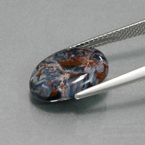 4.49克拉天然彼得赛特，椭圆形切割，不透明