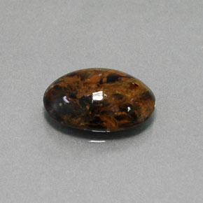 4.18克拉天然多色彼得石，椭圆形切割，13.8×10.1毫米，不透明
