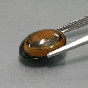 5.18克拉天然彼得赛特，椭圆形切割，不透明