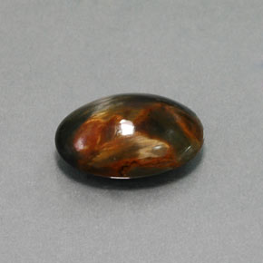 4.54克拉天然多色彼得石，椭圆形切割，14×10.1毫米，不透明