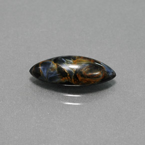 2.26克拉天然多色彼得石，马眼形，14.9×6.4毫米，不透明