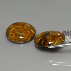 克拉天然彼得赛特，圆形切割，不透明