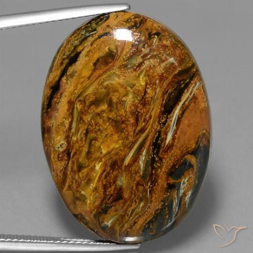 34.44ct 天然 彩色 彼得赛特, 椭圆形, 不透明
