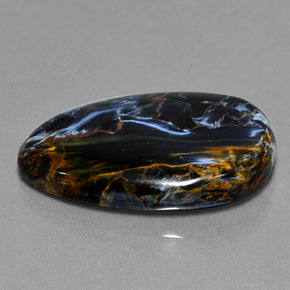 30.52克拉天然多色彼得石，梨形，30.8×20.9毫米，不透明