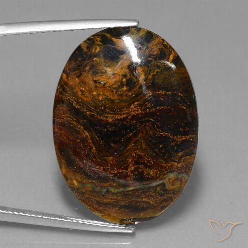 19.62ct 天然 彩色 彼得赛特, 椭圆形, 不透明
