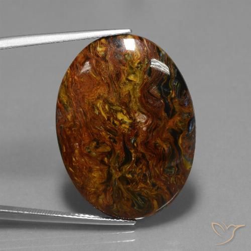 22.19ct 天然 彩色 彼得赛特, 椭圆形, 不透明