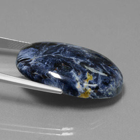 30.94克拉天然彼得赛特，椭圆形切割，不透明