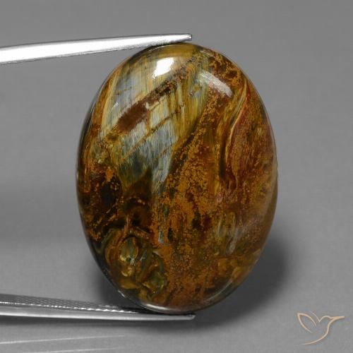 34.18ct 天然 彩色 彼得赛特, 椭圆形, 不透明