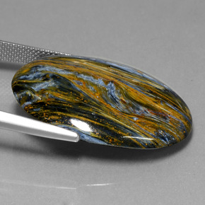 26.41克拉天然彼得赛特，椭圆形切割，不透明