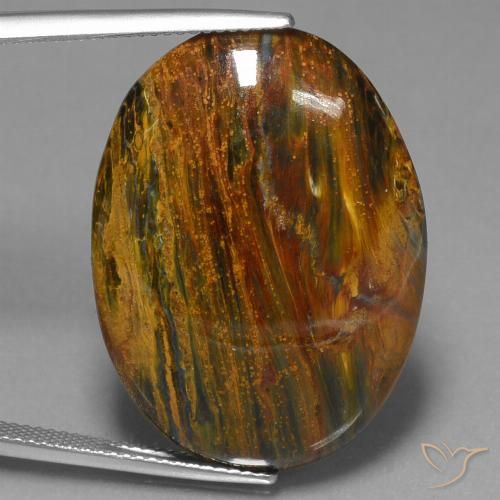 24.96ct 天然 彩色 彼得赛特, 椭圆形, 不透明