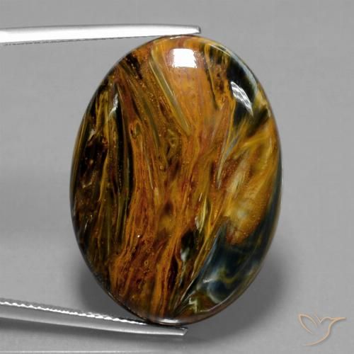 33.78ct 天然 彩色 彼得赛特, 椭圆形, 不透明