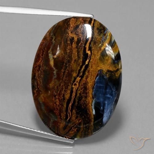 19.63ct 天然 彩色 彼得赛特, 椭圆形, 不透明